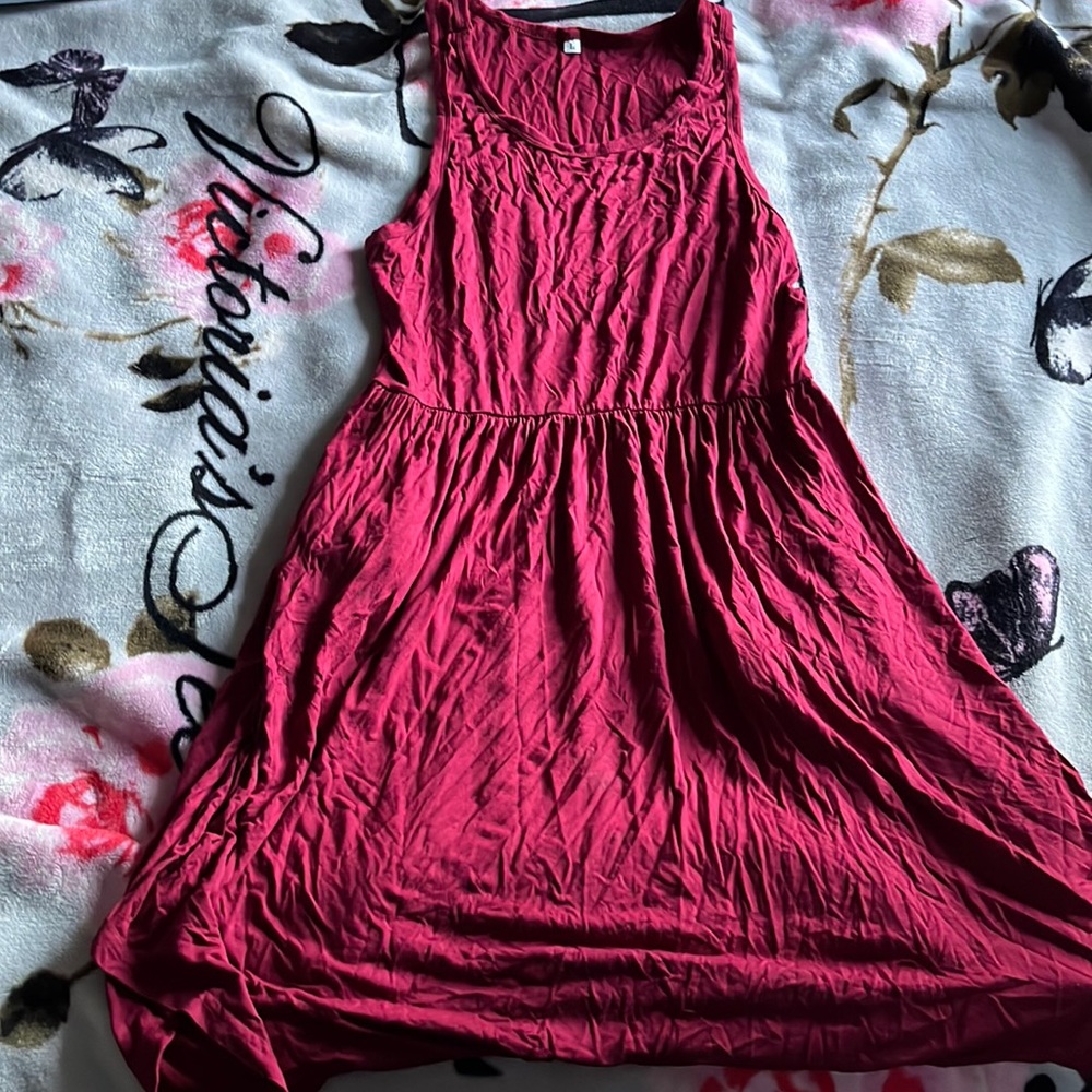Amazon Tank Top Dress WITH POCKETS Size L